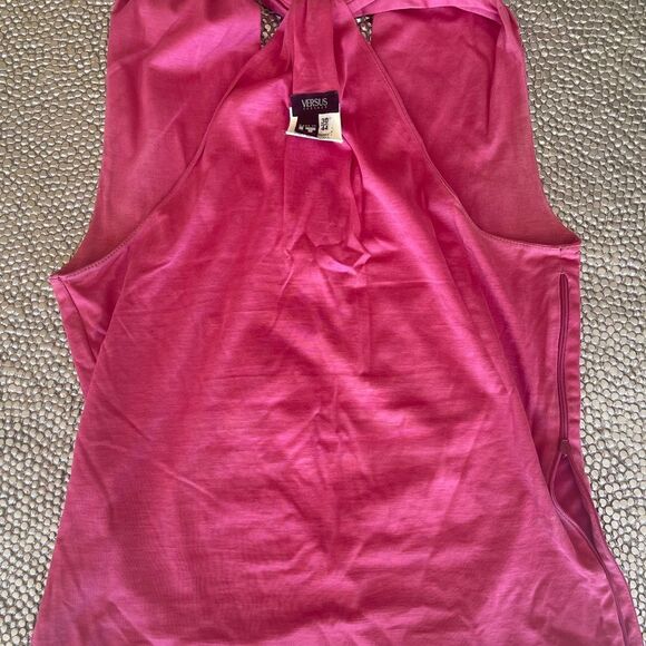 VERSACE VERSUS Pink Embellished Women's Top 44 US (6-10) - Picture 14 of 15
